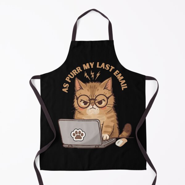 Item preview, As Purr My Last Email -Funny Corporate Cat designed and sold by Artistusha.