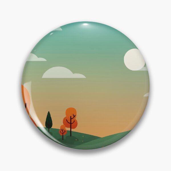 Item preview, View of green hills designed and sold by Design4uStudio.
