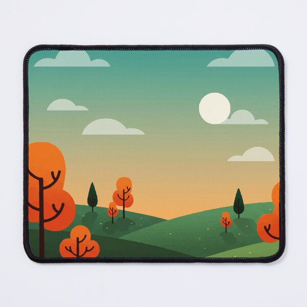 Item preview, View of green hills designed and sold by Design4uStudio.