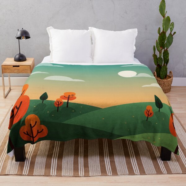 Item preview, View of green hills designed and sold by Design4uStudio.