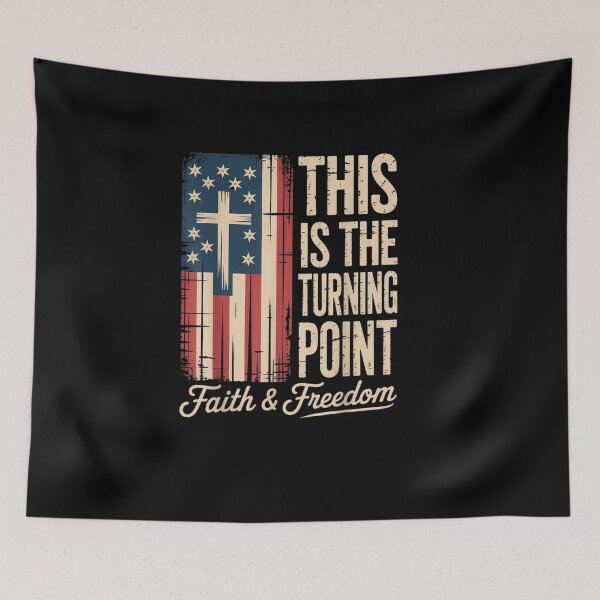 Item preview, This Is The Turning Point Patriotic Faith USA designed and sold by ChristineRobins.