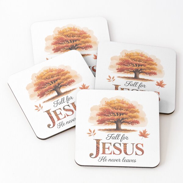 Item preview, Autumn Christian Thanksgiving Fall for Jesus He Never Leaves  designed and sold by Moon-Ape.