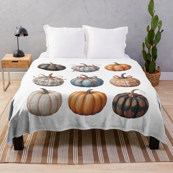 Item preview, Authentic Blue Bow Pumpkin Preppy FallCute Autumn Pumpkin Patch Thanksgiving designed and sold by Moon-Ape.