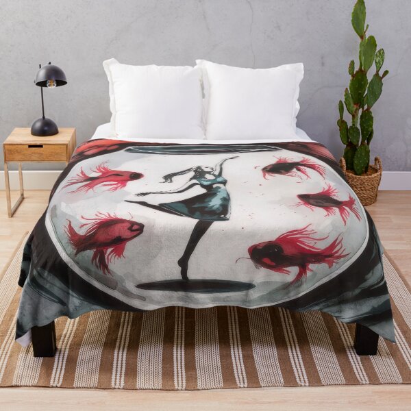 Item preview, Woman dancing in a fishbowl designed and sold by QuanntixArt.