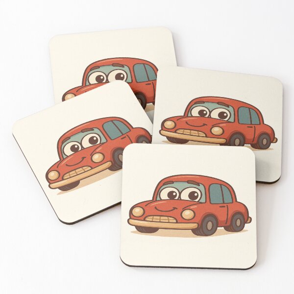Item preview, Smiley Cartoon Car  designed and sold by ZeMa-JA.