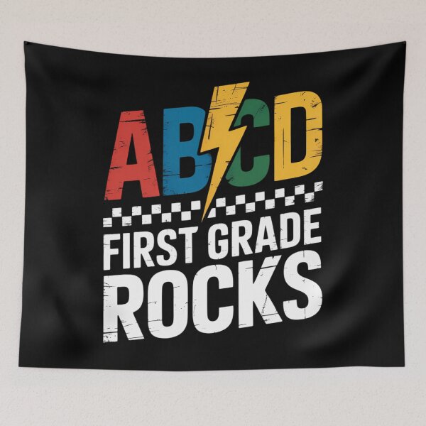 Item preview, ABCD First Grade Rocks Pencil Lightning Teachers Rock Boys designed and sold by Formatage.