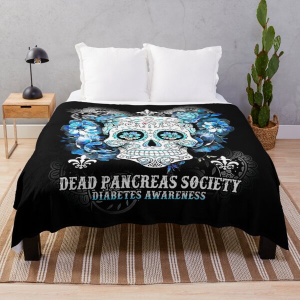 Artikelvorschau, Dead Pancreas Society Diabetes Awareness Totenkopf Blume entworfen und verkauft von godznsdaih67.