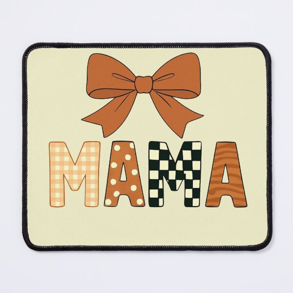 Item preview, Mama Bow T-Shirt | Cute Retro Mama Shirt | Checkered, Polka Dot & Gingham Pattern Mama Tee | Mothers Day Gift for Mom designed and sold by BOSSDOT.