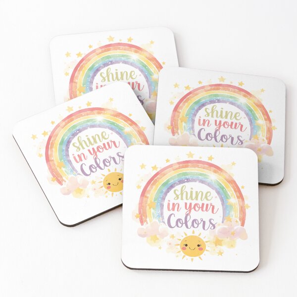 Item preview, Shine in Your Colors Rainbow Quote Wall Art – Pride Digital Download | LGBTQ+ Affirmation Printable Poster, Positive Rainbow Decor designed and sold by Pride_Prints.