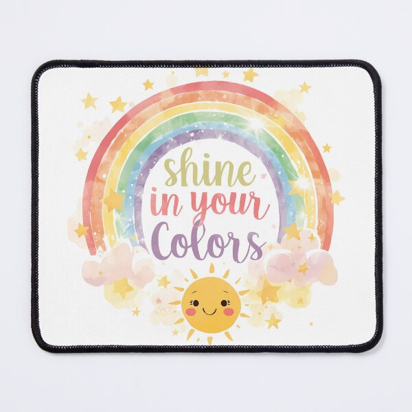 Item preview, Shine in Your Colors Rainbow Quote Wall Art – Pride Digital Download | LGBTQ+ Affirmation Printable Poster, Positive Rainbow Decor designed and sold by Pride_Prints.