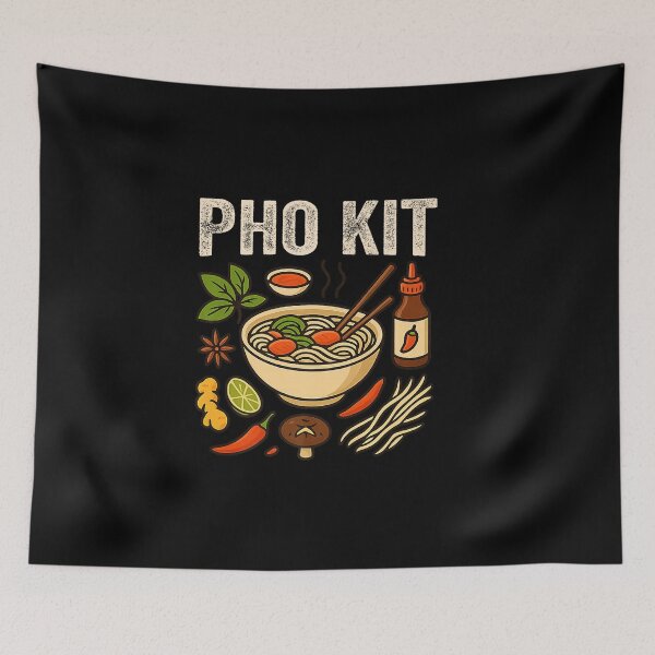 Item preview, Pho Kit Asian Food Pun Noodle Soup designed and sold by BeaceHowell.