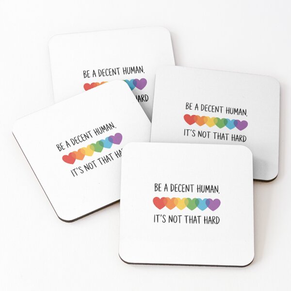 Item preview, Lgbt Heart Be A Decent Human It'S Not That Hard designed and sold by SlogariArt.