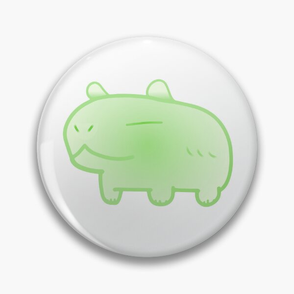 Item preview, Green Ectoplasm Ghost Ghostly Goo Halloween Capybara designed and sold by MiscibilityArt.