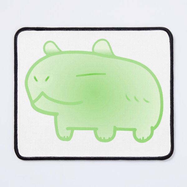 Item preview, Green Ectoplasm Ghost Ghostly Goo Halloween Capybara designed and sold by MiscibilityArt.