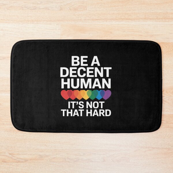 Item preview, Lgbt Heart Retro Be A Decent Human It'S Not That Hard designed and sold by SlogariArt.