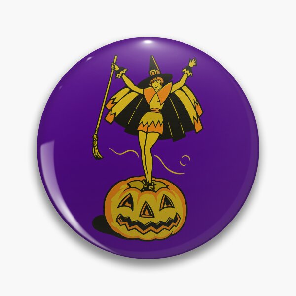 Item preview, Halloween Witch On Jack O Lantern designed and sold by MidnightMovieRB.