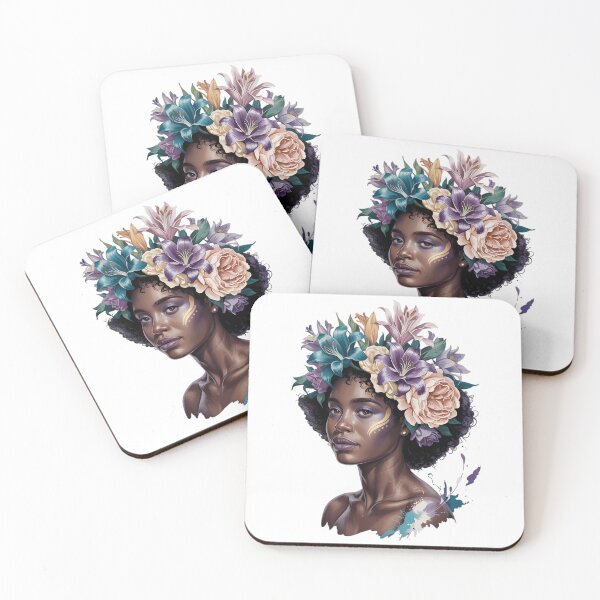 Item preview, Afropunk Flowers 1619 Juneteenth African Afro Hair Melanin designed and sold by Formatage.
