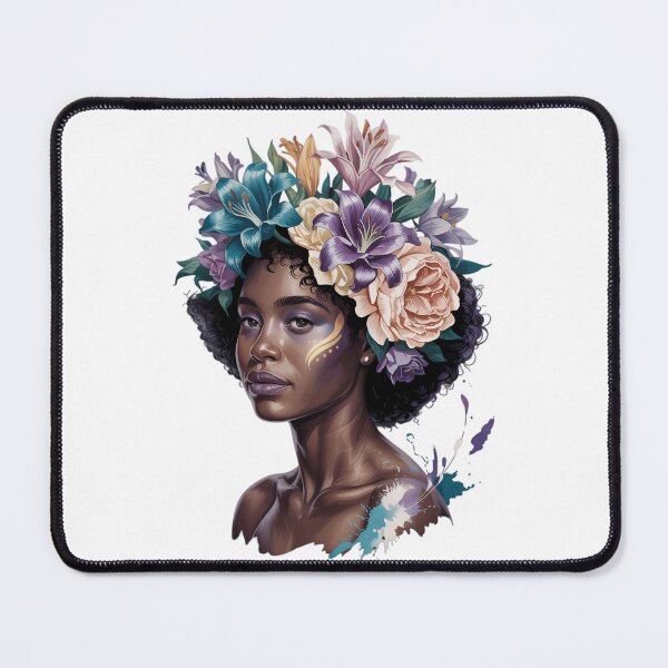 Item preview, Afropunk Flowers 1619 Juneteenth African Afro Hair Melanin designed and sold by Formatage.