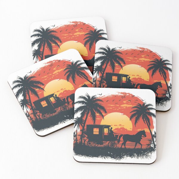 Item preview, Vintage Sunset Horse Carriage designed and sold by Quirky Tees.