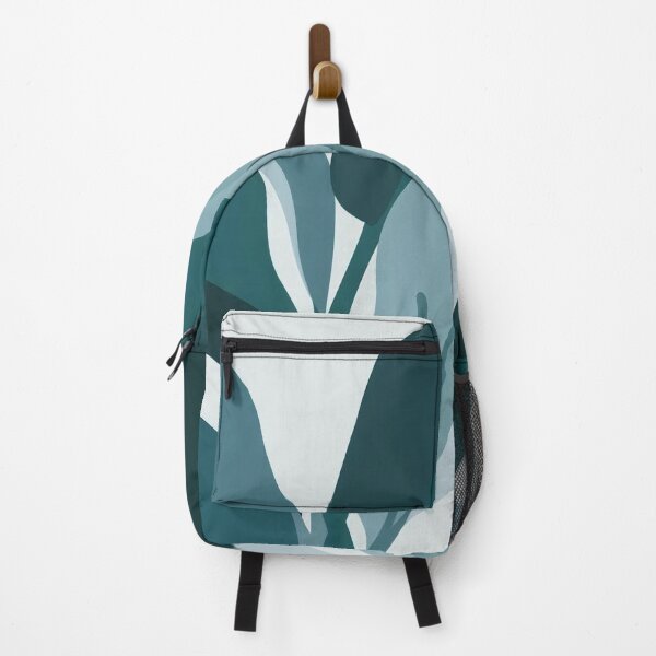 Item preview, Deep Teal and Grey Leaves designed and sold by NellCanvas.