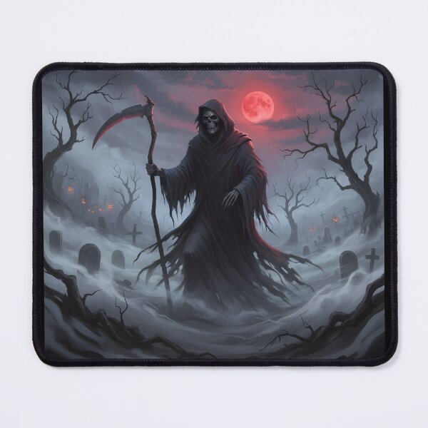 Item preview, Grim Reaper Blood Moon Halloween Horror Art designed and sold by kaleevfidonea.