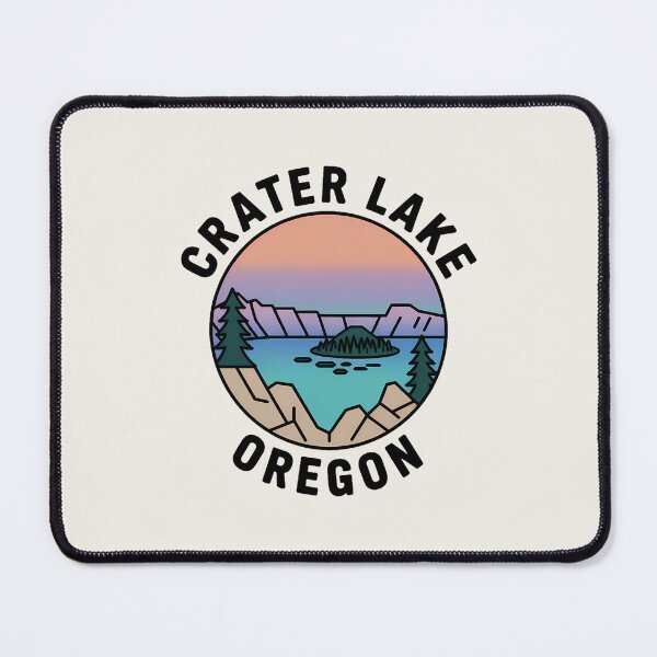 Item preview, Minimalist Crater Lake National Park Oregon Sticker designed and sold by Horizon Tales.