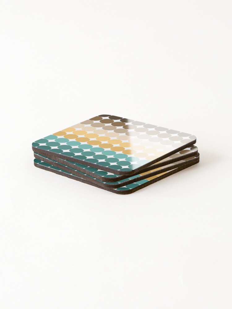 Thumbnail 4 of 5, Coasters (Set of 4), Retro - Colour - Pattern V4 designed and sold by RWT-Design.