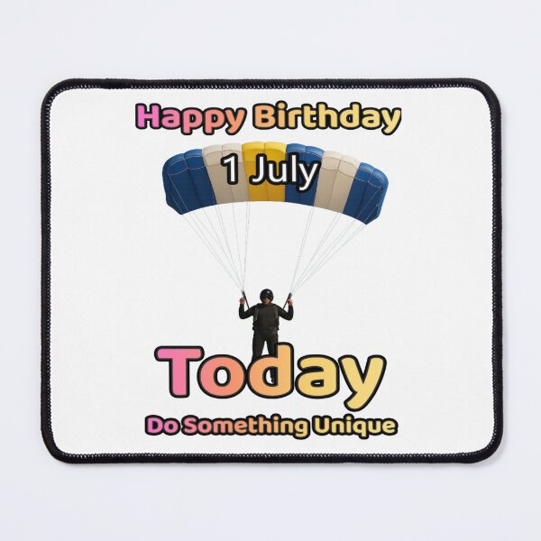Item preview, Birthday Parachutist 1 July designed and sold by ariksworld.