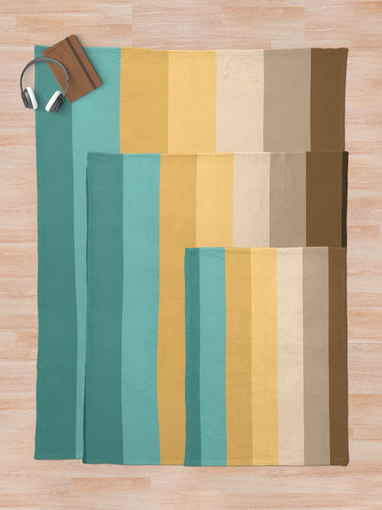 Thumbnail 5 of 6, Throw Blanket, Retro - Colour - Pattern V5 designed and sold by RWT-Design.
