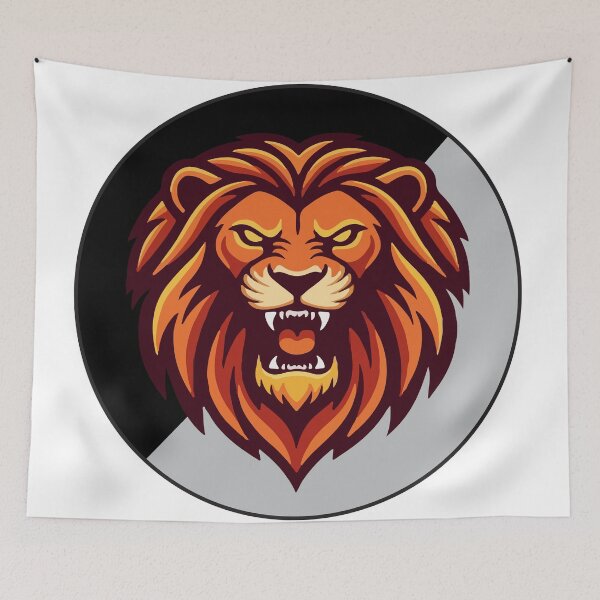 Item preview, Lion Head Logo – Fierce and Powerful Design designed and sold by Omar-2D.