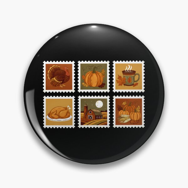 Item preview, Thanksgiving Vintage Stamps designed and sold by Funny Vintage Stickers And T-Shirts.