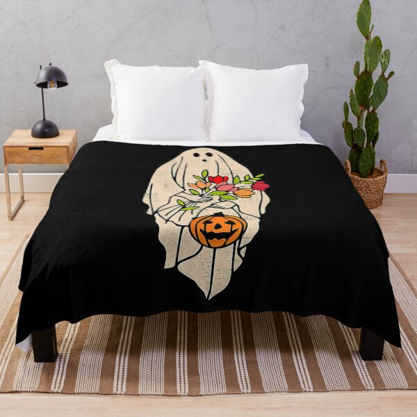 Item preview, Halloween Costume Vintage Floral Ghost Pumpkin Funny Graphic 		 designed and sold by mjcxujrokt68.