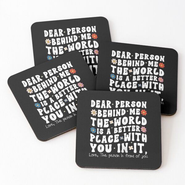 Item preview, Dear Person Behind Me The World Is A Better Place Love Zip 		 designed and sold by godznsdaih67.