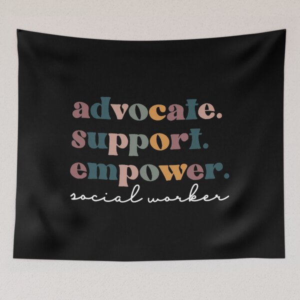 Item preview, Advocate Support Empower Groovy Social Worker Graduation MSW 		 designed and sold by ptumudituc39.