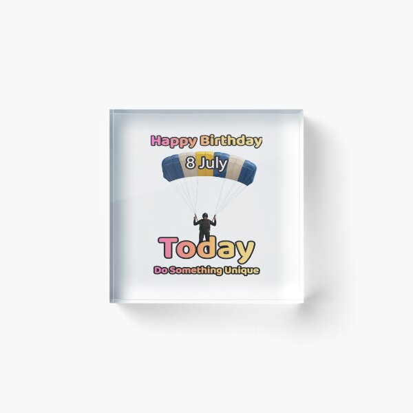 Item preview, Birthday Parachutist 8 July designed and sold by ariksworld.