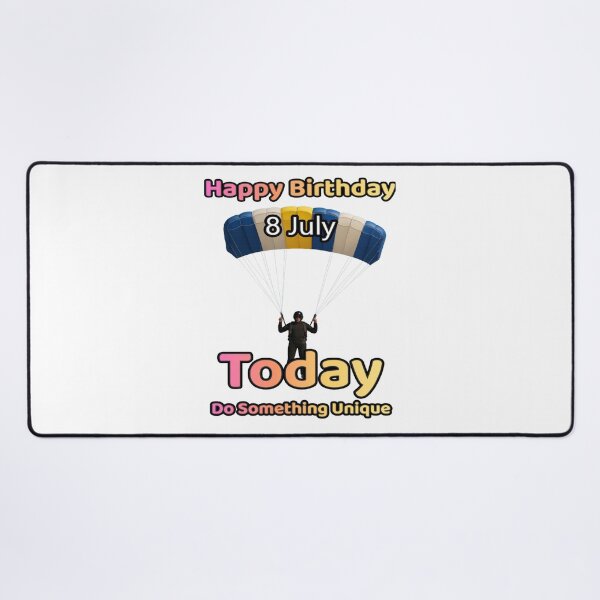 Item preview, Birthday Parachutist 8 July designed and sold by ariksworld.