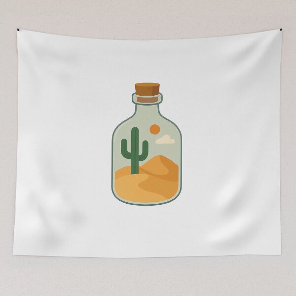 Item preview, Minatare Worlds - Desert in a Glass Bottle  designed and sold by NichePicks.