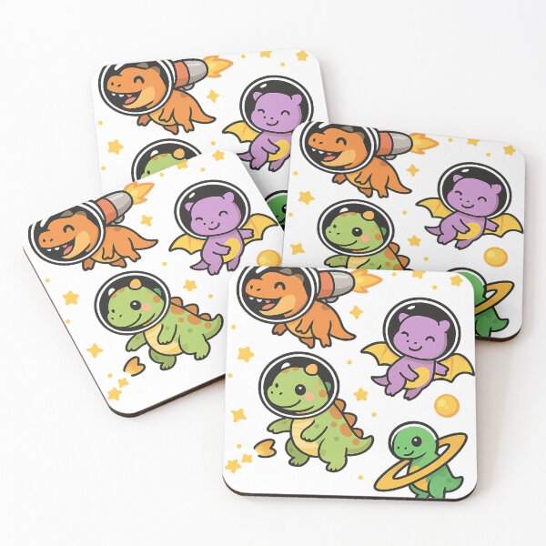 Item preview, Kawaii Space Dinosaurs | Cute Dino Astronauts in Outer Space designed and sold by haitrieuic96.