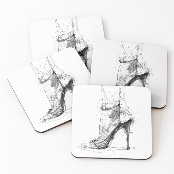 Item preview, Timeless Elegance – Feminine High Heel Art designed and sold by SleekLineSketches.