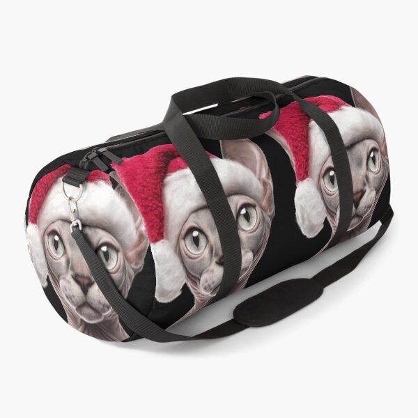 Artikelvorschau, Sphynx-Katze mit Weihnachtsmütze – Festliches Sphynx-Katzen-Weihnachtsdesign entworfen und verkauft von LazyOwlStore.