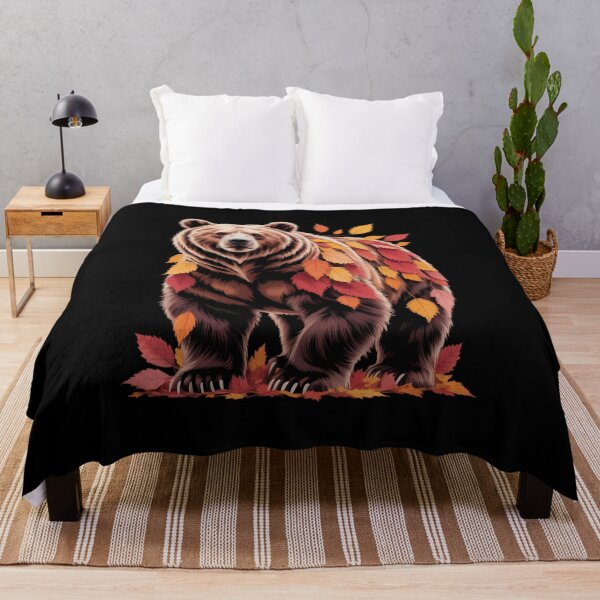 Item preview, Bear Autumn Leaves Animal Art Artistic Leaf Fall Aesthetic designed and sold by VENOM0RIOT.