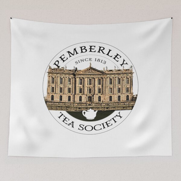 Item preview, Pemberley Tea Society Since 1813 - Pride and Prejudice BLACK TEXT ON COLORED  	 designed and sold by qpqzzkqd74.