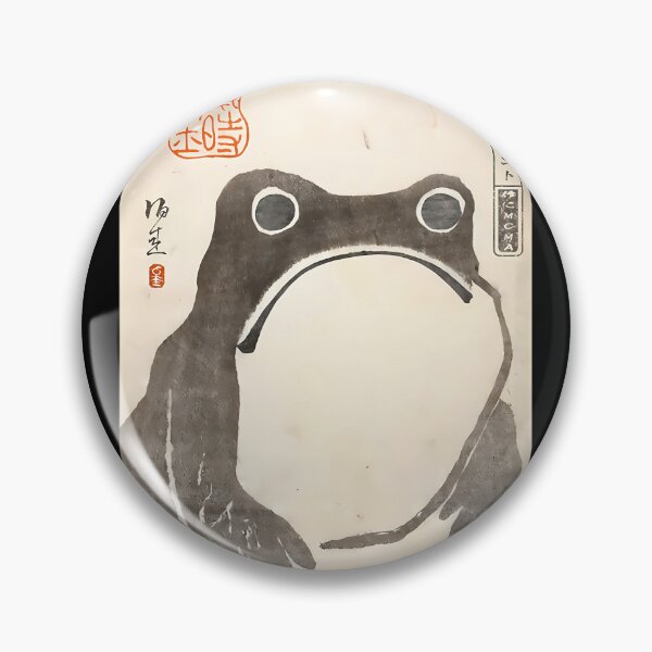 Item preview, Grumpy Frog Japanese Art Print 		 designed and sold by ceiecgrz78.