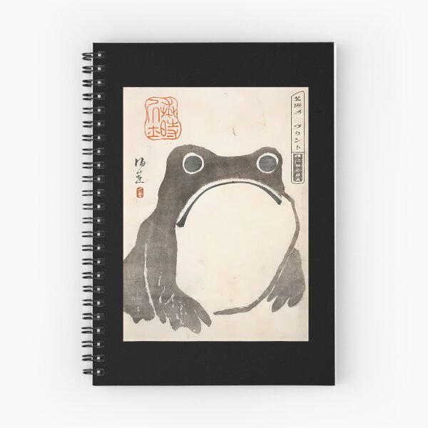 Item preview, Grumpy Frog Japanese Art Print 		 designed and sold by ceiecgrz78.