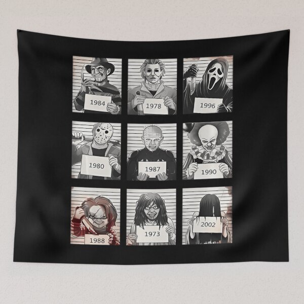 Item preview, Halloween Creepy Legends Killer Mugshots Horror Fan 	 Pullover 		 designed and sold by mjcxujrokt68.