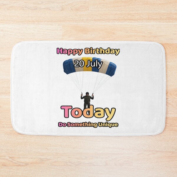 Item preview, Birthday Parachutist 20 July designed and sold by ariksworld.
