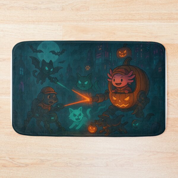 Item preview, Animals Cyberpunk Halloween Mech Battle designed and sold by anniejunoaxie.
