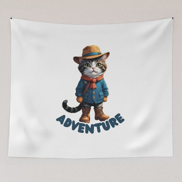 Item preview, Brave Little Cat on a Big Adventure designed and sold by PomandLeo.