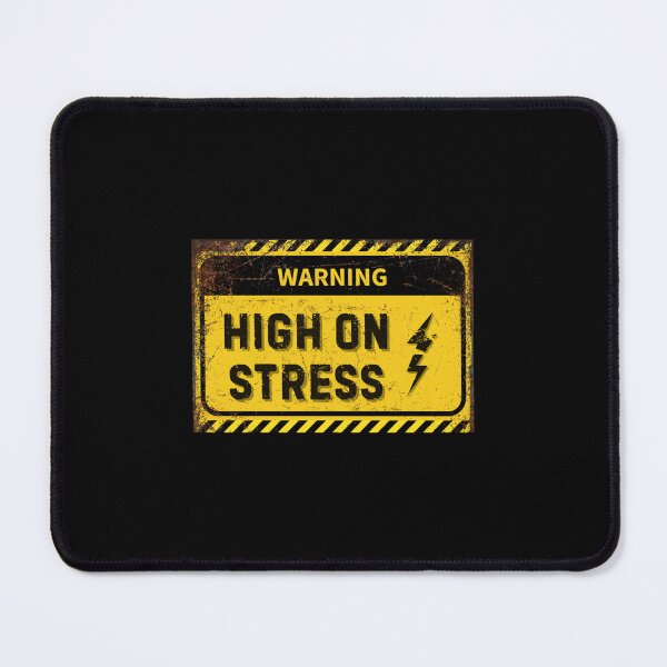 Item preview, Funny Stress Warning Sign – Eye-Catching Stress Relief Decor designed and sold by Diggoryds.