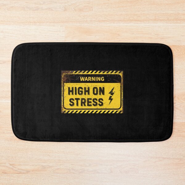 Item preview, Funny Stress Warning Sign – Eye-Catching Stress Relief Decor designed and sold by Diggoryds.